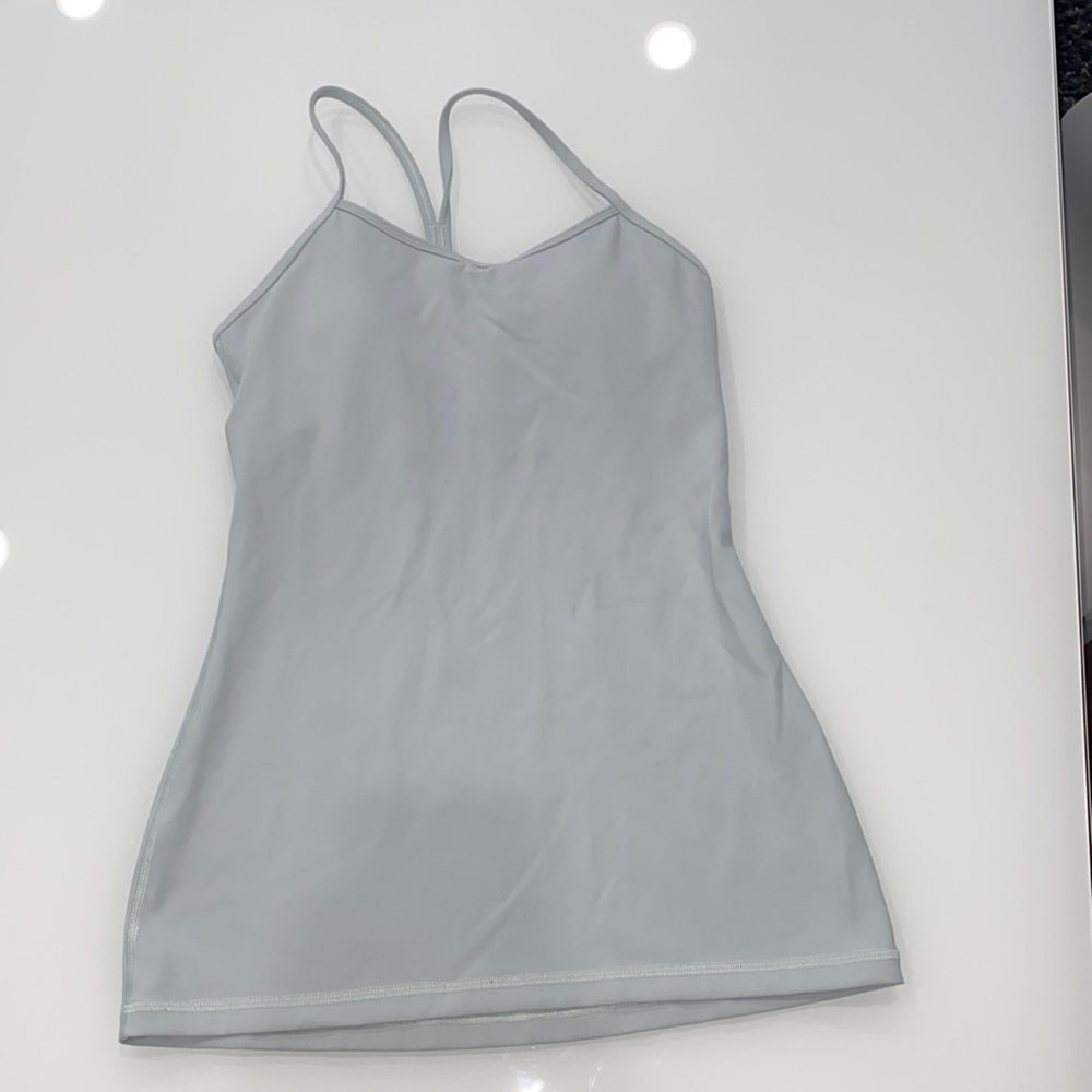 Lululemon size 4 light blue yoga tank